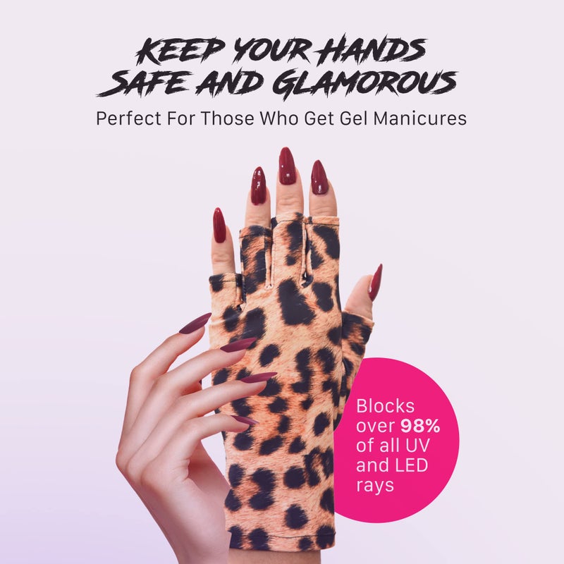 ManiGlovz - The Original UPF 50+ UV Light Protective Nail Gloves | Gel Manicure Gloves and Anti UV Fingerless Gloves for Women | Can be Used as Sun Protection Gloves for Driving | Lipstick and Lashes - Image 5